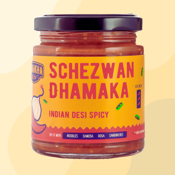 Pataakha Chutneys | Schezwan Chutney + Kairi Chutney | Spicy + Sweet | Pack of 2