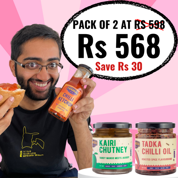 Pataakha Combo: Choose ANY TWO Flavours (Full Sized Jars)