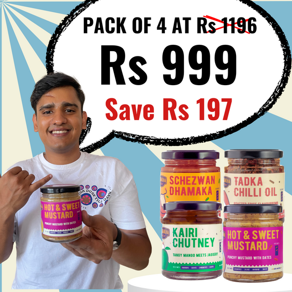 Pataakha Combo: Choose ANY FOUR Flavours (Full Sized Jars)