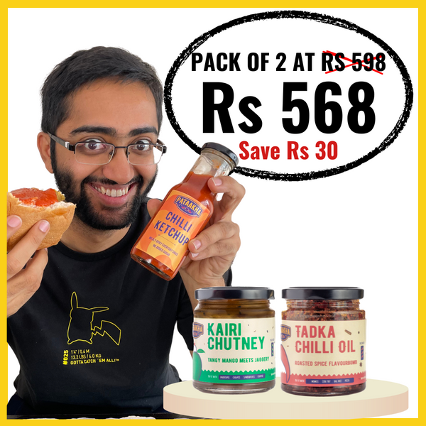 Pataakha Combo: Choose ANY TWO Flavours (Full Sized Jars)