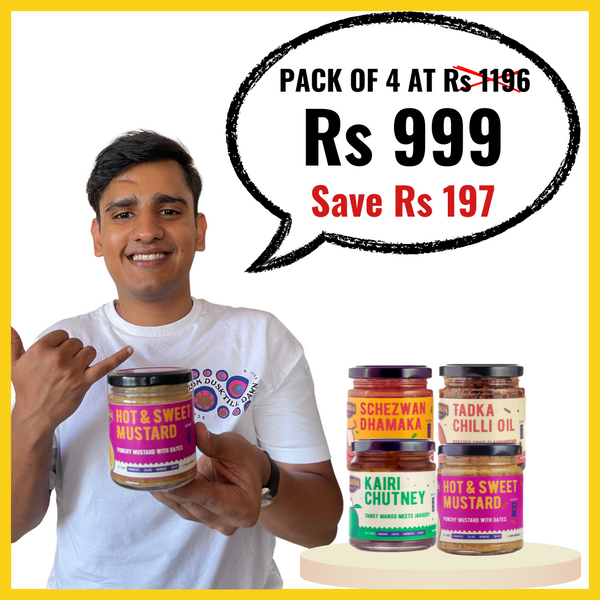 Pataakha Combo: Choose ANY FOUR Flavours (Full Sized Jars)